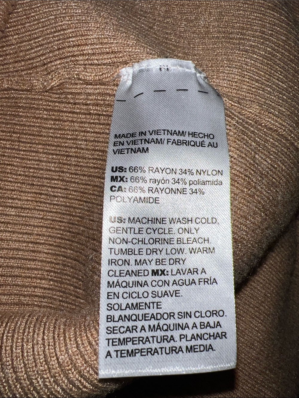 Chico's Camel Longline Open-Front 2 Piece Cardigan and Tank 0921261 - Picture 6 of 6